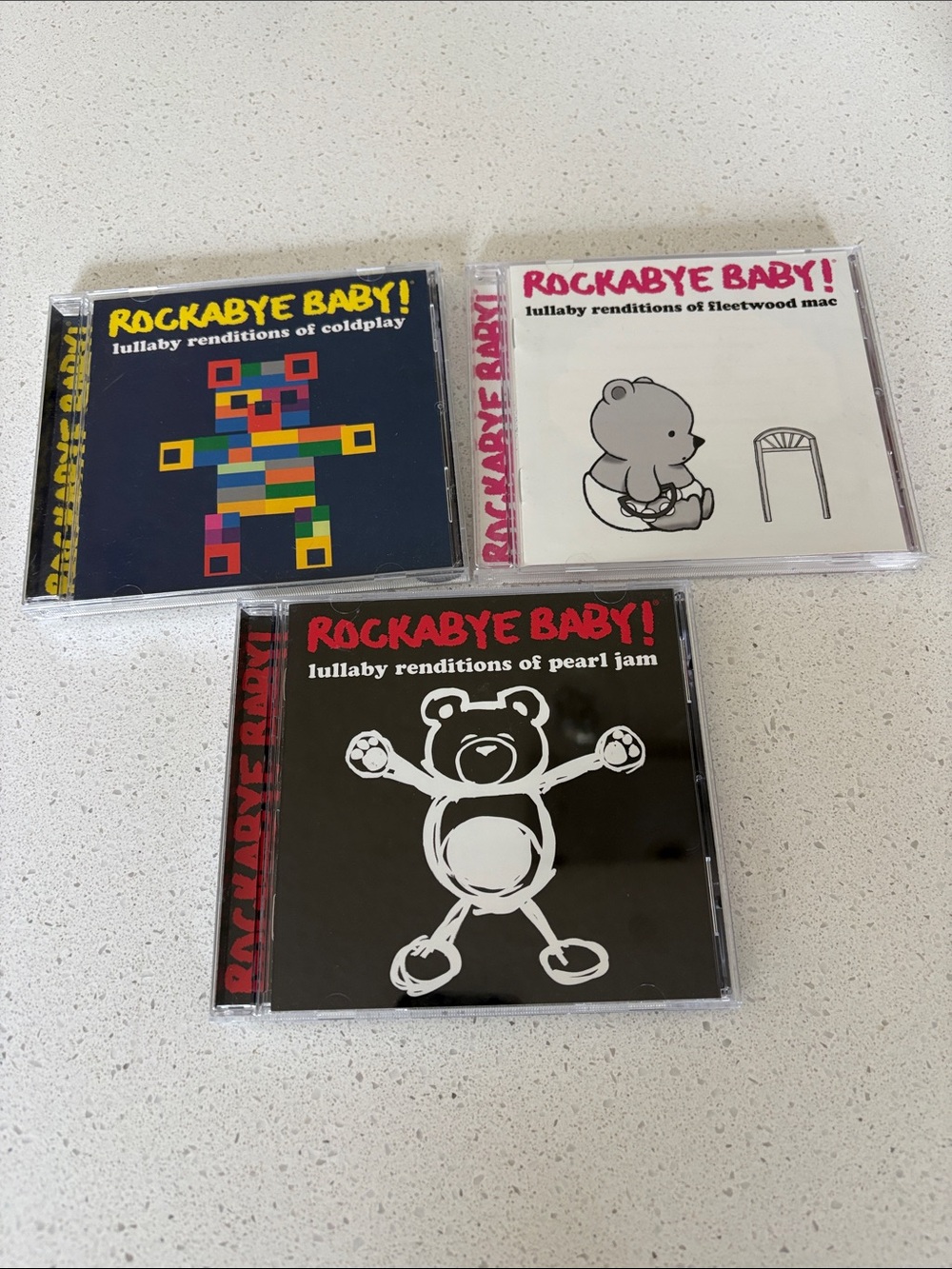 Rockabye Baby! CD Lot - Fleetwood Mac, Pearl Jam, and Coldplay